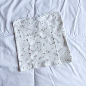 Cotton On White Lace-Trimmed Tube Top, XXS